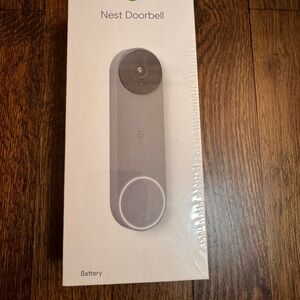 Google White Smart Doorbell with Sleek Design